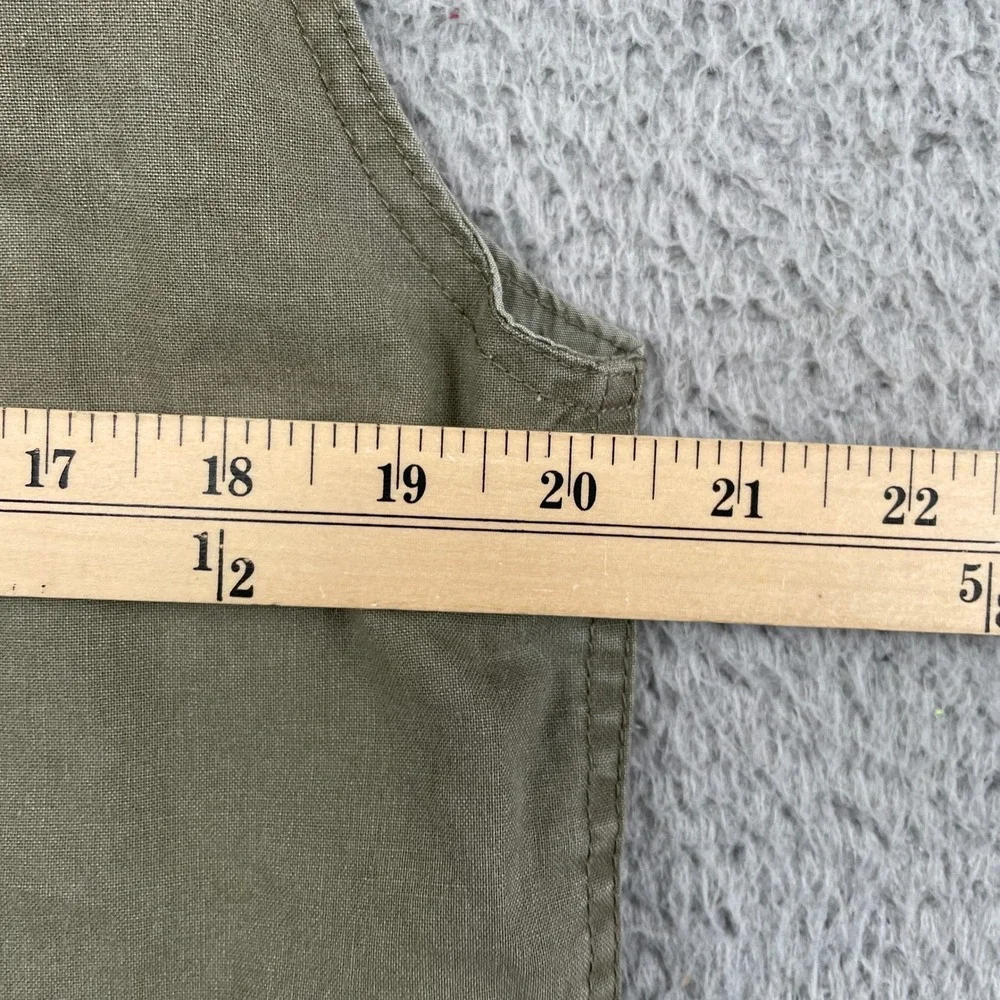 Banana Republic Vest Mens Small Green Safari Mill Valley Utility Hooded Vintage